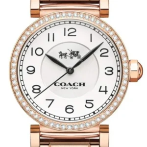 611ur20zP_L_2f76b65b-57c7-43e3-a8a8-db68e0c208ef Coach Madison White Dial Rose Gold Steel Strap Watch for Women - 14502398