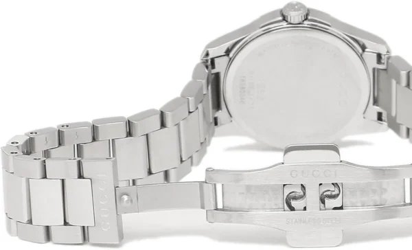 Gucci G Timeless Quartz Silver Dial Silver Steel Strap Watch For Women - YA126551