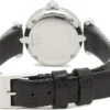 Gucci Diamantissima Diamonds Mother of Pearl Dial Black Leather Strap Watch For Women - YA141511