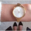 627e5ead41eb01f3f8d9f97003285514-11525 Calvin Klein Lively White Dial Rose Gold Steel Strap Watch for Women - K4U23626