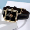 62cb8c34ad09c7360.png_a640 Coach Black Square Dial Black Leather Strap Watch for Women - 14503695
