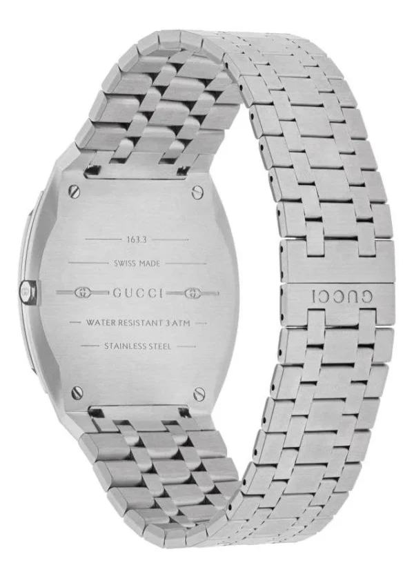 Gucci 25H Quartz Turquoise Dial Silver Steel Strap Watch For Women - YA163409