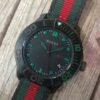 Gucci G Timeless Sport Black Dial Two Tone NATO Strap Watch For Men - YA126229