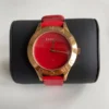 Marc Jacobs Blade Red Dial Red Leather Strap Watch for Women - MBM1210