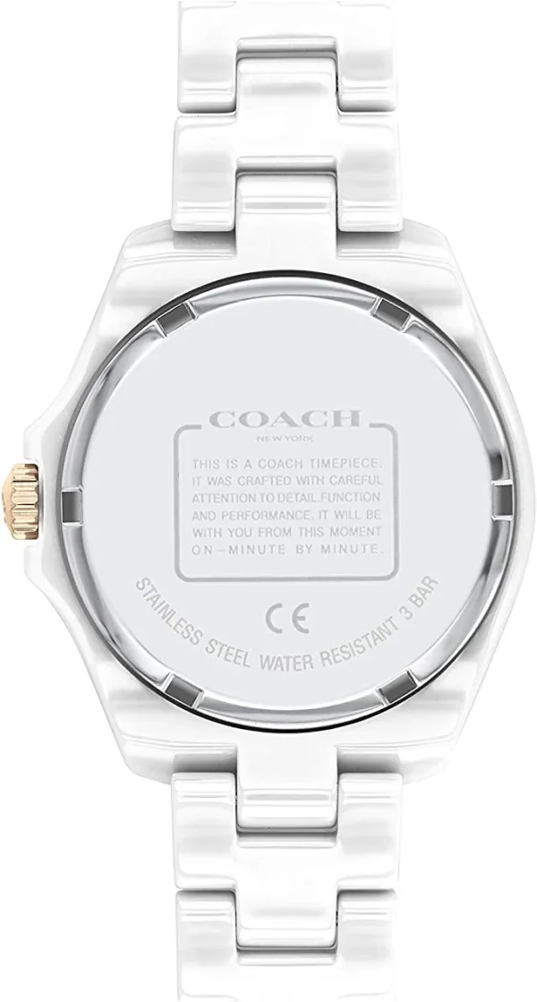 717rsYAuylL._AC_SX679 Coach Preston Mother of Pearl Dial White Steel Strap Watch for Women - 14503661