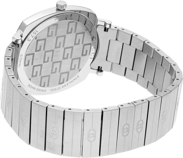 71EHBfq37SL._AC_SL1500 Gucci Grip x Disney Quartz Silver Dial Silver Steel Strap Unisex Watch - YA157419