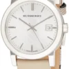 71GGQu05oCL_9abd94a0-c8d8-4b4b-86c4-8c0d851555fd Burberry The City White Dial Beige Leather Strap Watch for Women - BU9132