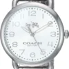 Coach Delancey White Dial Silver Steel Strap Watch for Women - 14502495