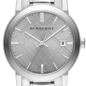 71Yc4NE9HQL Burberry The City Silver Dial Silver Steel Strap Watch for Women - BU9035