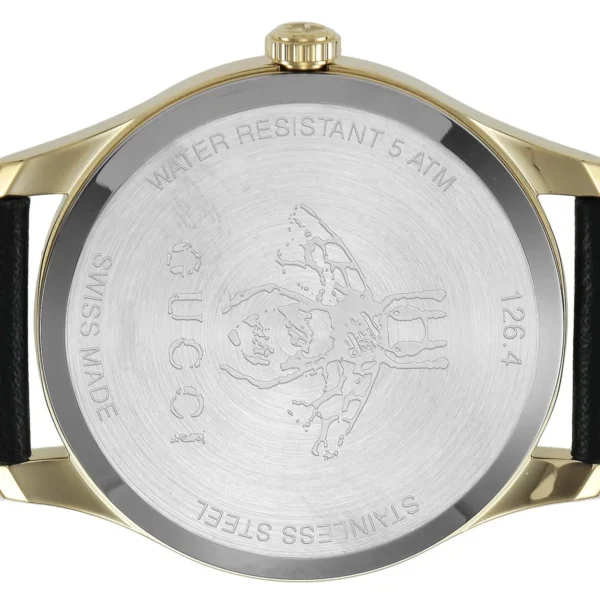 71_ZiEV9vkS_61c06d22-2919-4246-9e75-537998b3a810 Gucci G-Timeless Mother of Pearl Dial Black Leather Strap Watch For Women - YA1264044