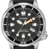 71nr0o7oZjS_07ff235c-ca72-49a8-a214-a85fe751a078 Citizen Eco Drive Pro Master Diver Black Dial Black Steel Strap Watch For Men - BN0150-28E