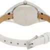 Calvin Klein Rebel White Black Dial White Leather Strap Watch for Women - K8P231L1
