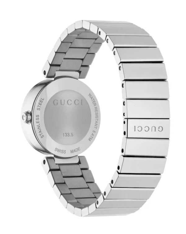 731903331877_3_40b356f3-e2be-4e68-b07c-d29050455449 Gucci G Interlocking Silver Dial Silver Steel Strap Watch For Women - YA133503