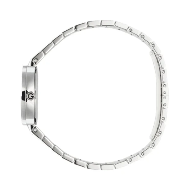 7363-155380_aa95480c-a5c1-4296-8c44-1c8345588f50 Gucci G Interlocking Silver Dial Silver Steel Strap Watch For Women - YA133503