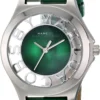 81Fwa-eWetL._AC_UL1500_1981d0e2-1895-4df4-a7eb-f5174281955b Marc Jacobs Henry Skeleton Green Dial Green Leather Strap Watch for Women - MBM1336