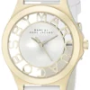 Marc Jacobs Henry Skeleton White Dial White Leather Strap Watch for Women - MBM1339