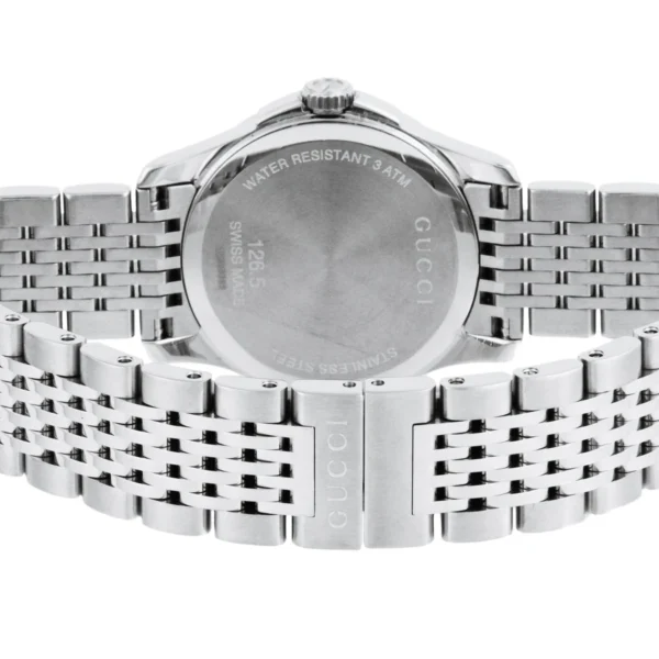 81Kjd4NZg9L Gucci G Timeless Diamonds Mother of Pearl Dial Silver Steel Strap Watch For Women - YA126506