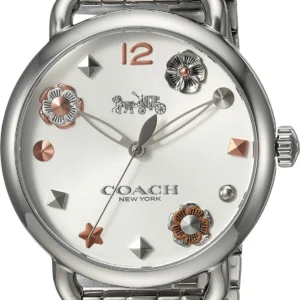 Coach Delancey White Dial Stainless Steel Watch For Women - 14502810