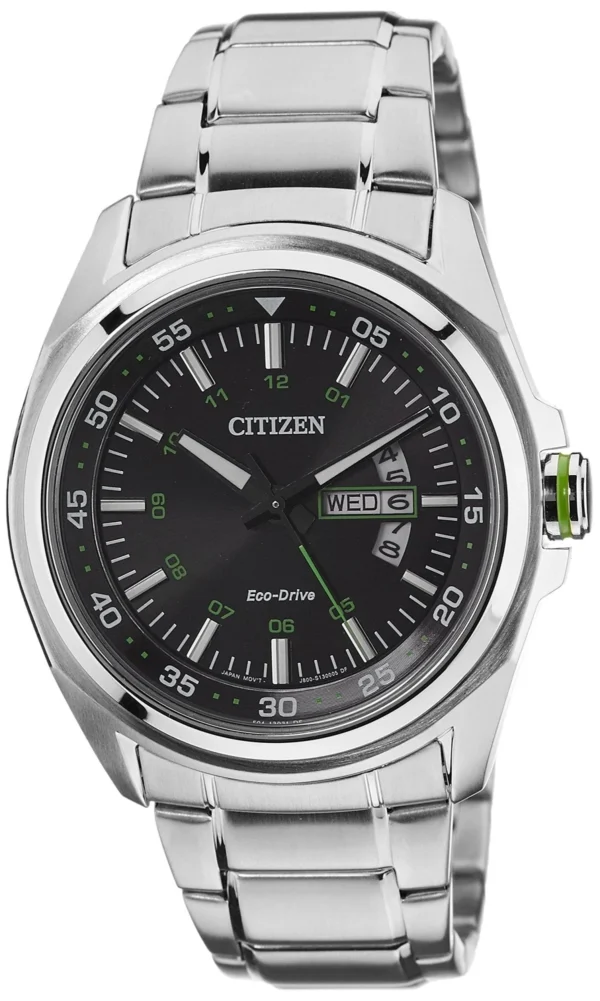 81LvOQS5tWL_1cc495bc-98a8-4408-b4f3-c6311aa452cf-617536 Citizen Eco Drive Urban Black Dial Silver Stainless Steel Watch For Men - AW0020-59EB