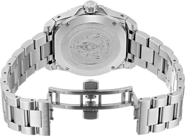 Gucci Dive Quartz Blue Dial Silver Steel Strap Watch For Men - YA136311