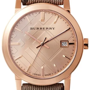 81dm3vEB_IL Burberry The City Rose Gold Dial Brown Leather Strap Watch for Women - BU9040
