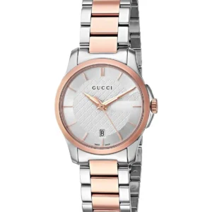 81ekvum9jFL-835739 Gucci G Timeless Silver Dial Two Tone Steel Strap Watch For Women - YA126564