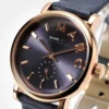 Marc Jacobs Baker Navy Blue Dial Blue Leather Strap Watch for Women - MBM1331