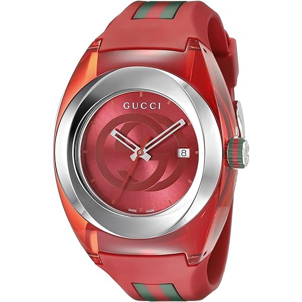 81mdzfYo1iL._AC_UL600_SR600_600_125b6842-86f1-4783-9772-f9cb2c08b8eb Gucci Sync XXL Quartz Orange Dial Orange Rubber Strap Unisex Watch - YA137108