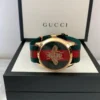 Gucci Le Marche des Merveilles Green & Red Dial Green & Red NATO Strap Unisex Watch - YA126487