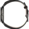 Gucci Interlocking G XL Black Dial Red & Green Leather Strap Watch For Men - YA133206