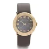 85672864 Marc Jacobs Amy Grey Dial Grey Leather Strap Watch for Women - MBM1287