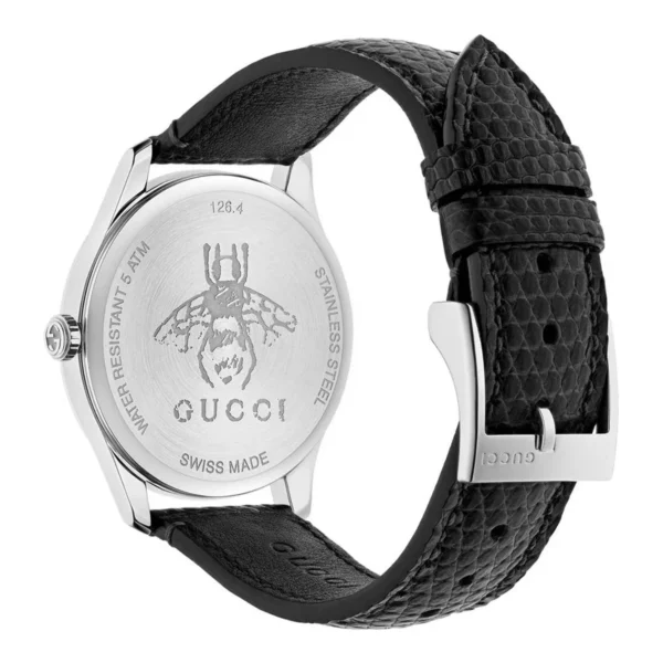 858c131f-c7ea-4403-98fe-adffc8171985_f8d0d1d7-1784-4a20-bf50-57204eacc472 Gucci G-Timeless Moonphase Black Dial Black Leather Strap Watch For Men - YA1264045