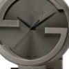 Gucci G Interlocking Quartz Grey Dial Grey Steel Strap Watch For Men - YA133210