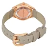 Marc Jacobs Tether Grey Dial Grey Leather Strap Watch for Women - MBM1375
