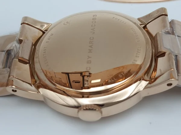 91ff76700c18cb95cbd0219c16f411a7_full Marc Jacobs Amy Pink Dial Rose Gold Steel Strap Dial Watch for Women - MBM8625