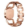 93607691-1341-40af-956c-b49068ab5ea3 Gucci G Gucci Diamonds Black Dial Rose Gold Steel Strap Watch For Women - YA125409