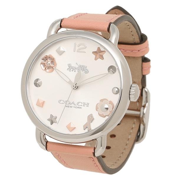 945e5cb1f2cf4df298b8f8a6eb407b22-884315 Coach Tatum White Dial Pink Leather Strap Watch For Women - 14502799