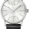 970275841fdabe246d6be373cfd155f4_fdda520c-16a2-4b47-a705-ff6ec0028452 Calvin Klein Post Minimal Silver Dial Black Leather Strap Watch for Men - K7622185