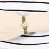 Marc Jacobs Amy Dinky White Dial Gold Steel Strap Watch for Women - MBM3226