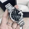 Gucci G Chrono Black Dial Silver Steel Strap Watch For Men - YA101204