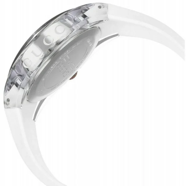 Gucci Sync XXL White Dial White Rubber Strap Watch For Men - YA137102