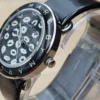 Marc Jacobs Amy Black Dial Black Leather Strap Watch for Women - MBM1163