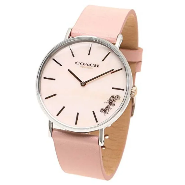 A5E27F045C334A_5_1000 Coach Perry Mother of Pearl Pink Dial Pink Leather Strap Watch for Women - 14503244