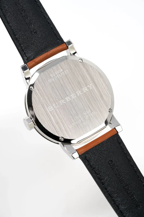 BURBERRY_BU9904-6-742815 Burberry The City Silver Dial Brown Leather Strap Watch for Men - BU9904