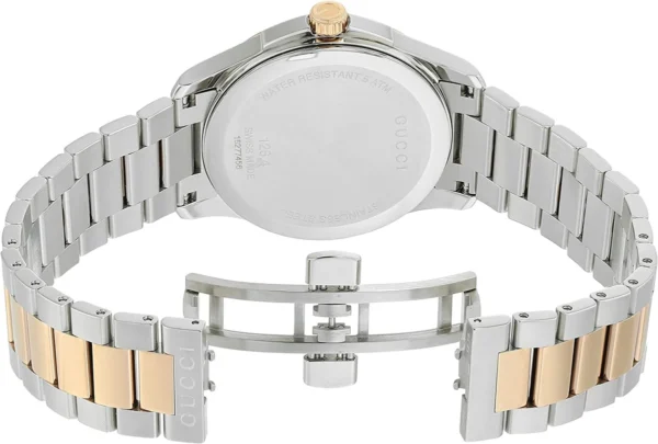 BuyGucciSwissQuartzStainlessSteel Gucci G Timeless Silver Dial Two Tone Steel Strap Watch For Men - YA126474