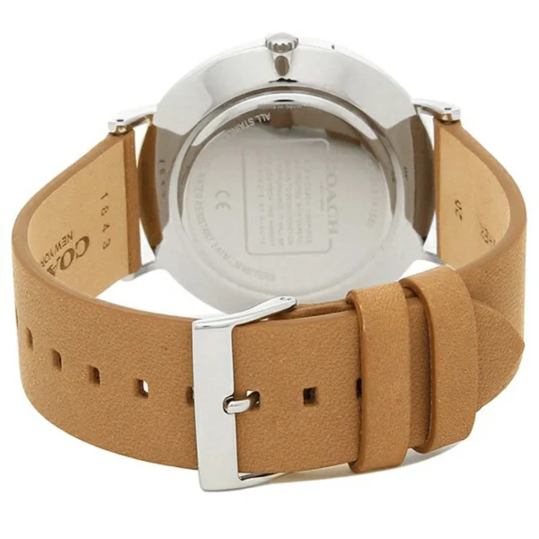 CO078DM03302_2_l Coach Charles Black Dial Brown Leather Strap Watch for Men - 14602155