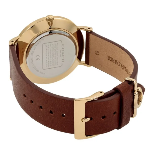 CO078DW00731_5_l Coach Perry Gold Dial Brown Leather Strap Watch for Women - 14503331