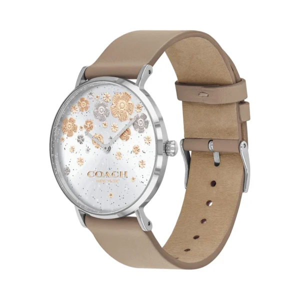 Coach-Watches-14503326_afw1500fh1500 Coach Perry Quartz Silver Dial Brown Leather Strap Watch for Women - 14503326