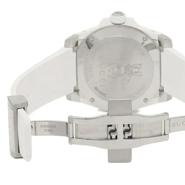 Gucci Dive Quartz White Dial White Rubber Strap Watch For Men - YA136337