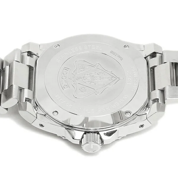 G03412DW01183_7_l Gucci Dive Quartz Black Dial Silver Steel Strap Watch For Men - YA136212